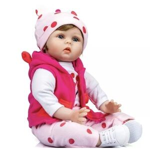 Reborn baby Dolls-22  Inch Realistic Newborn Soft Vinyl Baby Dolls Toy For Child